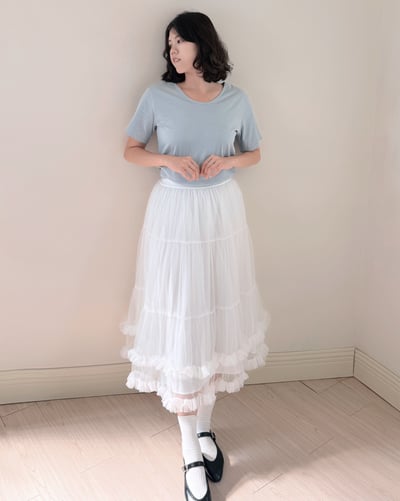 親膚手感後縫Tee-藍4