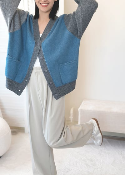 簡約雙摺西裝褲2