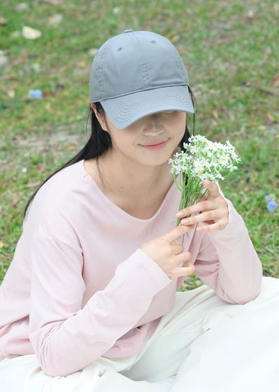 韓國經典老帽-灰1