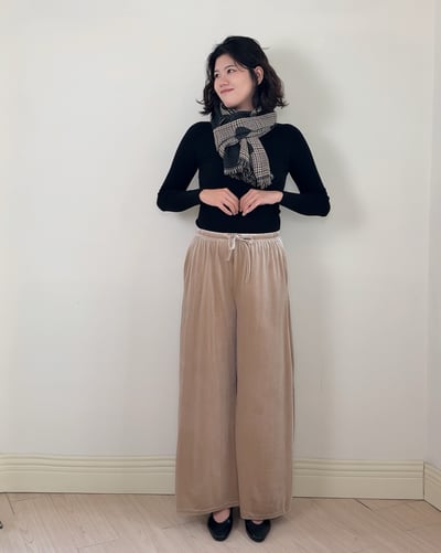 蘇格蘭愛心圍巾-黑3