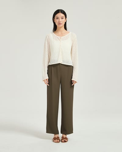witharch口袋西裝褲-咖2