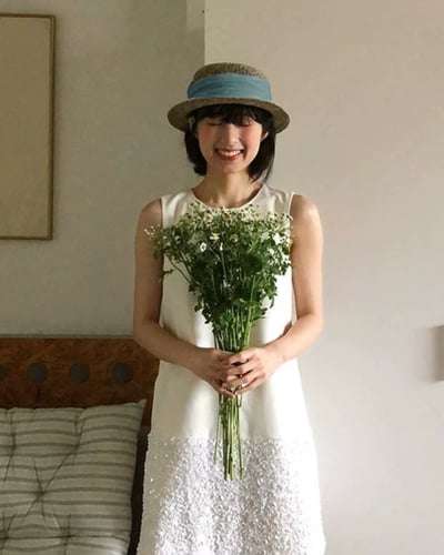 鏤空草編帽-綠2