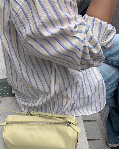 檸檬清爽襯衫-黃4