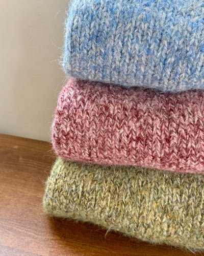 V領花紗羊毛衣-綠5