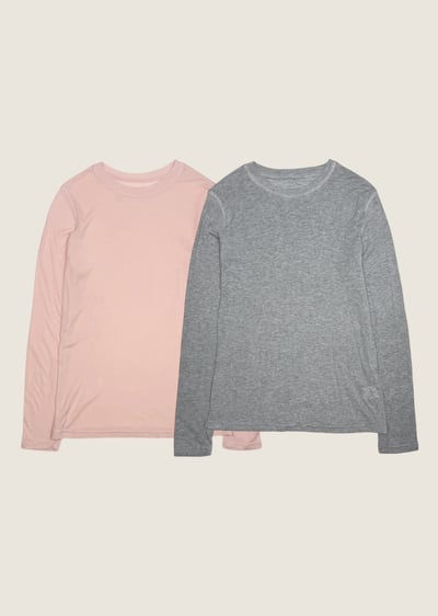 韓國天絲羊毛圓領上衣1