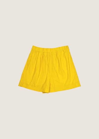 亮眼時髦萬能短褲-黃1