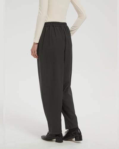 witharch軟料西裝褲-深灰6