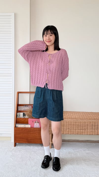 紋理牛仔萬能短褲2