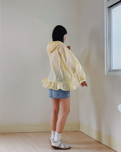 清透連帽傘擺防曬衫5