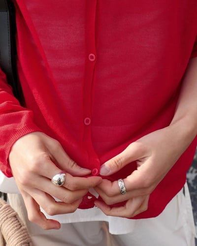 細緻連帽防曬衣-紅1