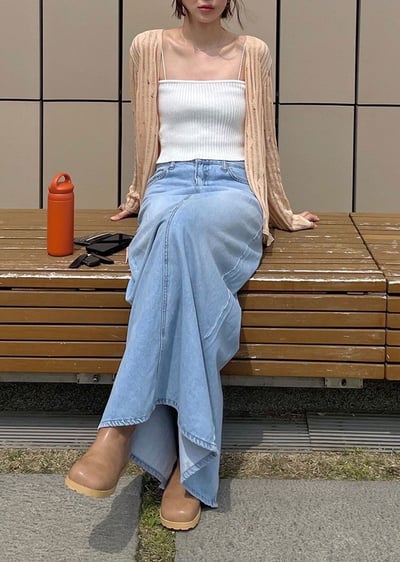 亞麻天絲紋理針織外衫2