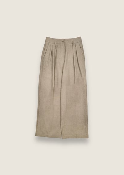 雙摺毛呢西裝褲1