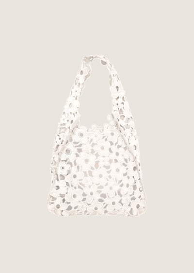 刺繡花花大容量肩背包1