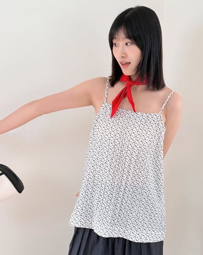 細穗印花吊帶背心3