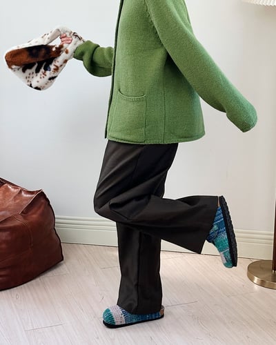 質感鬆緊腰西褲-咖5