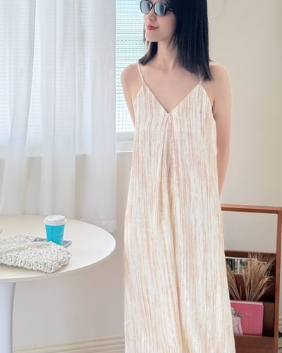 暈染紋理吊帶洋裝3
