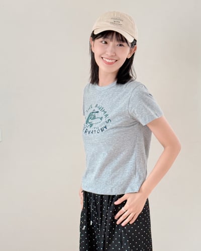 狗狗印圖寬鬆TEE7