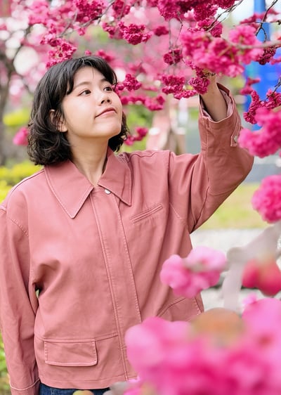 莓果皮革騎士夾克3