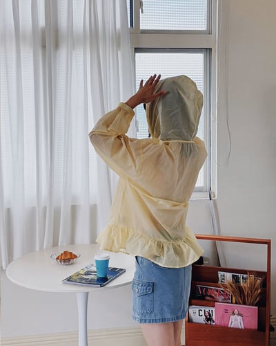 清透連帽傘擺防曬衫2