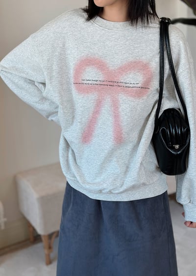 時髦蝴蝶結大學Tee7