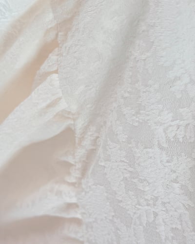 法式蕾絲鬆緊萬能裙-杏7