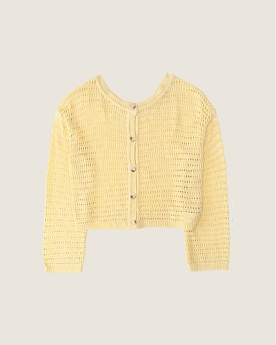 witharch法式前後穿扣衫-淡黃8