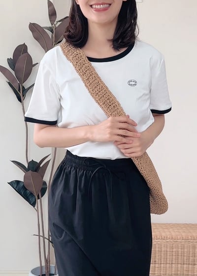 witharch撞色邊基礎Tee9