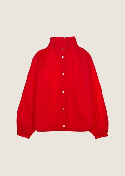 清透防曬薄外套-紅1