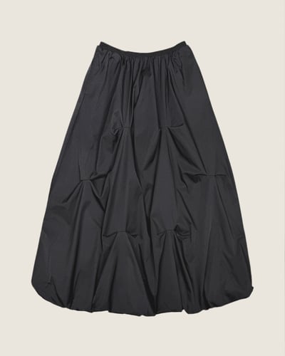 witharch時髦抓褶花苞裙1