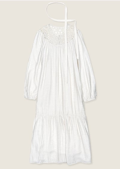 極致棉麻花朵洋裝1