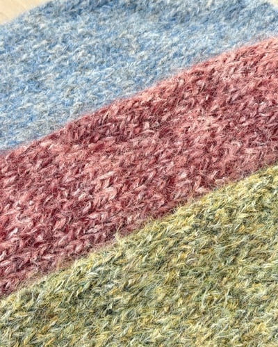 V領花紗羊毛衣-綠4