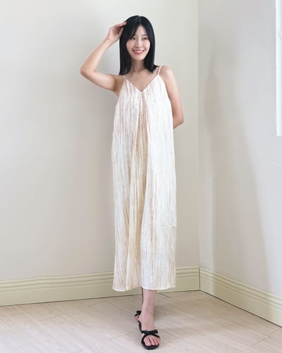 暈染紋理吊帶洋裝2