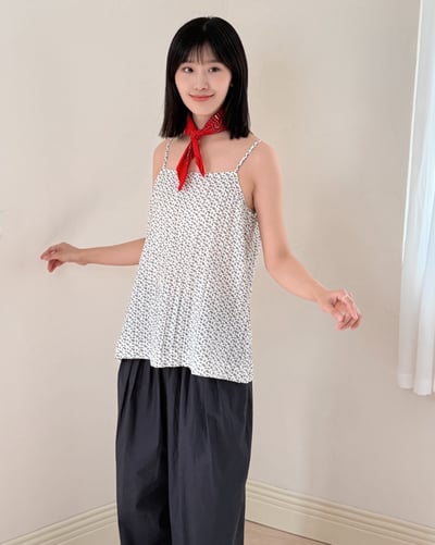 細穗印花吊帶背心2