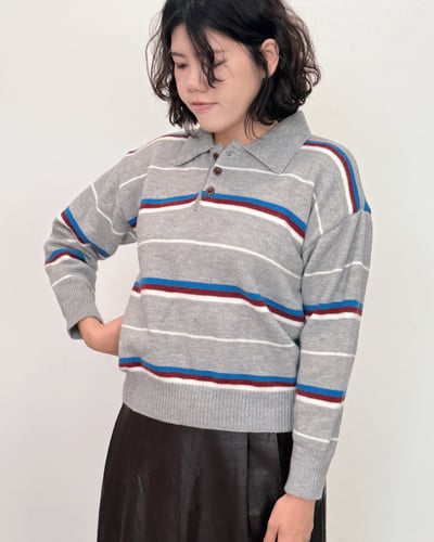 POLO領條紋毛衣4