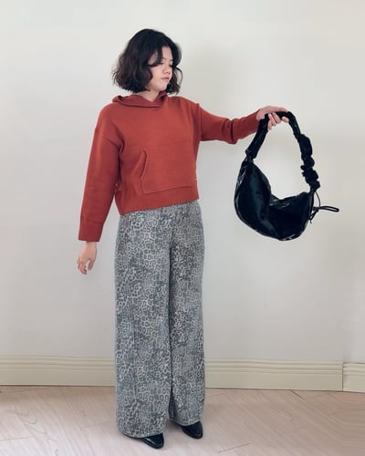 2way光澤側背包-黑4