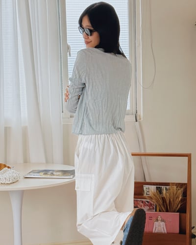 紋理假兩件針織衫5