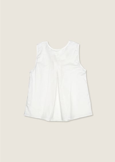 純棉綁結造型上衣-杏2