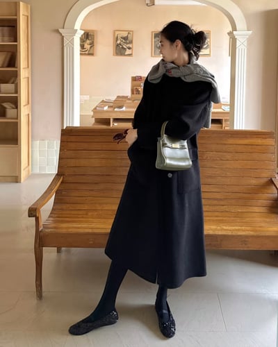 高質感羅紋褲襪-黑5