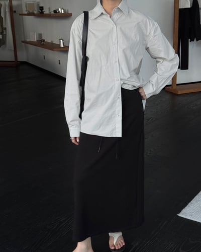 時髦層次襯衫套裝8