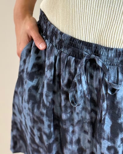 時髦豹紋鬆緊裙5