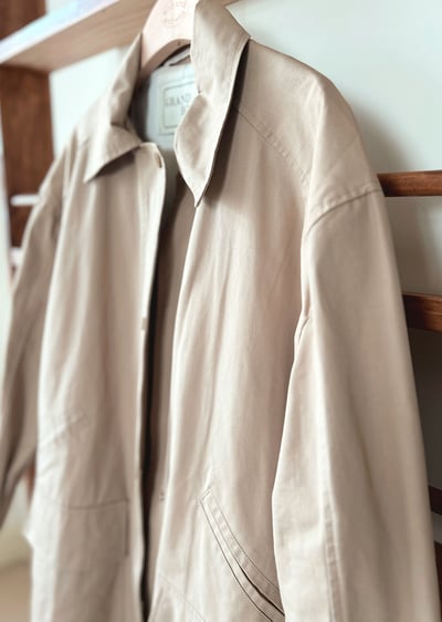 復古中長版風衣7