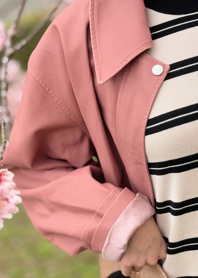 莓果皮革騎士夾克8