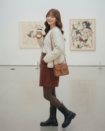 燈心絨萬能短褲-紅2