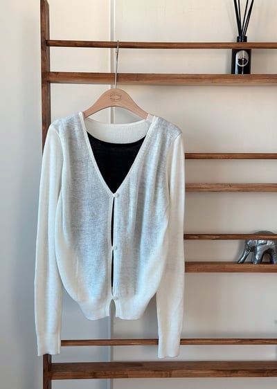韓國假兩件針織衫15