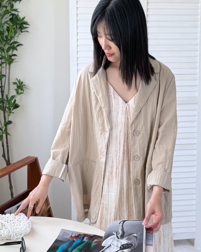 暈染紋理吊帶洋裝5