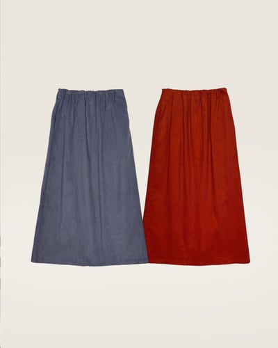 witharch燈心絨口袋長裙9