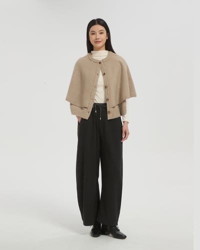 witharch雲朵披風-燕麥2