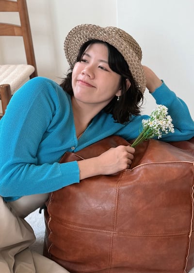 細膩柔滑開襟衫-藍5