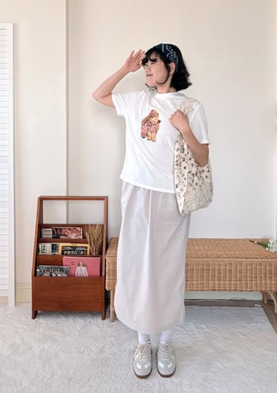 刺繡花花大容量肩背包4