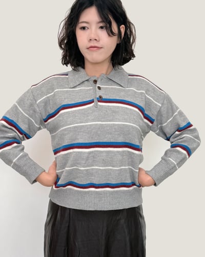 POLO領條紋毛衣2